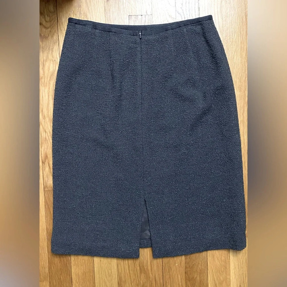 Linda Allard Ellen Tracy Wool Textured Skirt Size 6P - Picture 4 of 7
